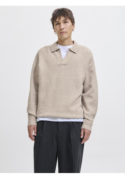 Jack&jones Erkek Relaxed Fit V Yırtmaçlı Yaka Triko Kazak - Soho - 12279214 Atmosphere