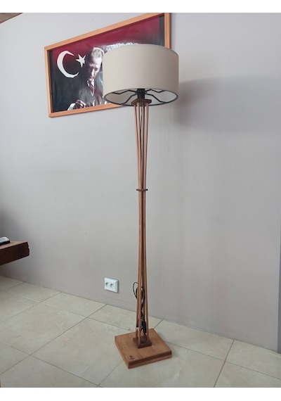 Ahşap Lambader Köşe Lambası