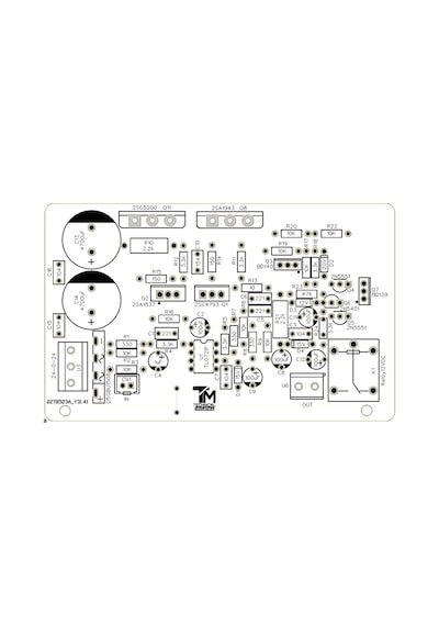 100 Watt Mono Hoparlör Koruyuculu Op-Amp Amfi Devresi 2Sc5200