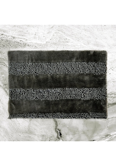 Soft Line 2'li Banyo Paspası - Antrasit - 60x90 Cm + 45x60 Cm Renkli