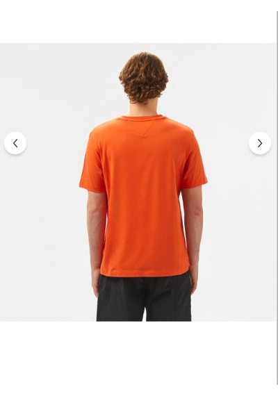 Tommy Hilfiger Klasik Sıfır Yaka T-shirt Turuncu