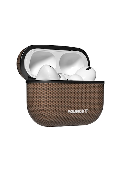 Apple Uyumlu AirPods Pro Kılıf Magsafe Aramid Fiber Youngkit 1500d Kevlar Extreme Wing Serisi Gold