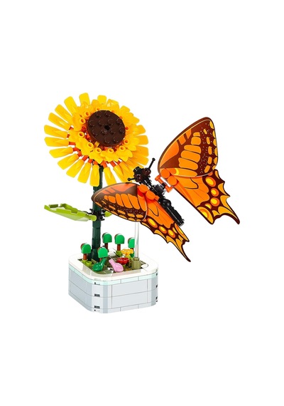 Çiçekler Ve Böcekler Yapı Blokları Butterfly