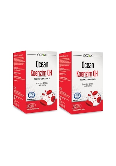 Orzax Koenzim Qh 100mg 30 Kapsül 2'li Paket