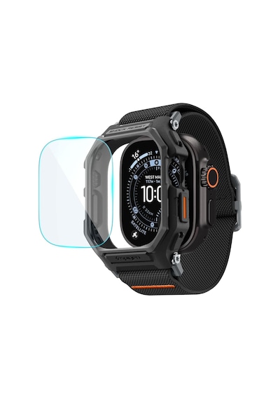 Apple Watch 49mm Ultra 4/3/2/1 İle Uyumlu Ekran Koruyuculu Kılıf Lite Fit Pro + Glas.tr Slim Hd Matte Black - Acs11415 Çok Renkli
