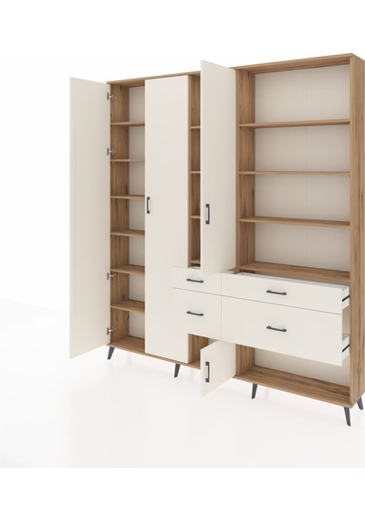 Arges Dolap 14 Raflı 4 Çekmeceli 4 Kapaklı 220x30x243 Çam-aytaşı/aytaşı Aytası/aytası Arges Dolap 14 Raflı 4 Çekmeceli 4 Kapaklı 220x30x243 Çam-aytaşı/aytaşı Aytası/aytası