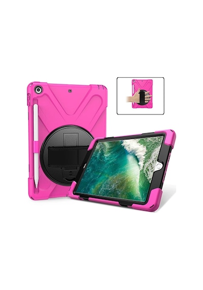 iPad Uyumlu 9.72017 iPad Uyumlu 9.7 2018 Kalem Yerli Standlı Zırh Kılıf/shockproof Case- 5775 Tablet Kılıfı