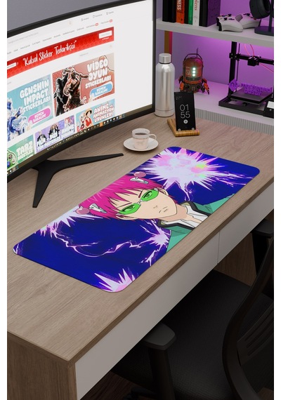 Saiki Kusuo Anime V5 - 70x30 Xl Gaming Kauçuk Kaymaz Taban Mouse Pad Fare Altlığı
