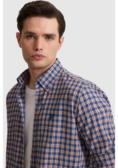 U.s. Polo Assn. Erkek Lacivert Gömlek Desenli 50324654-vr033