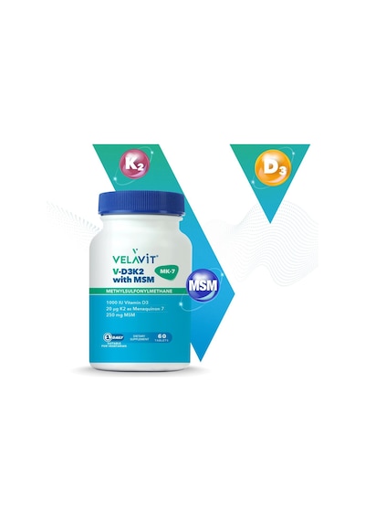 Velavit V-D3K2 With Msm 60 Tablet