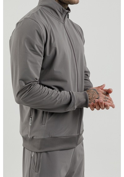 Airlife Sportswear Tam Boy Fermuarlı Erkek Dik Yakalı Eşofman Takımı Gri