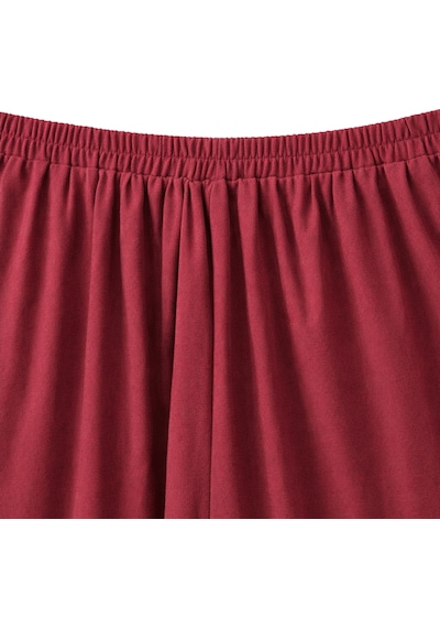 Mixray 4774 Kadın Bol Paça Pileli Pantalon Bordo