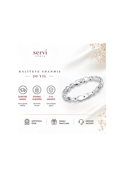 Servi 925 Ayar Gümüş Luna Love Yüzük-21