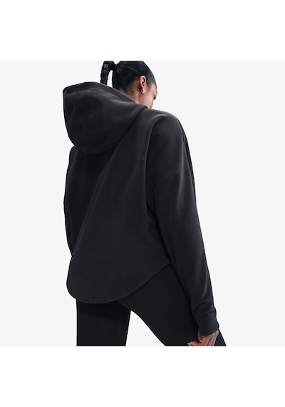 Nike One Therma-fıt Fz Top Oversıze Polar Kadın Siyah Sweatshirt-sportxstore