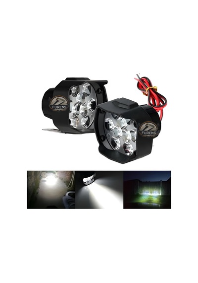 9 Led Motosiklet Farları Parlak Beyaz Işık 15000 Lümen Led Scooter Spot Işığı Motosiklet Sis Lambası 2 Adet