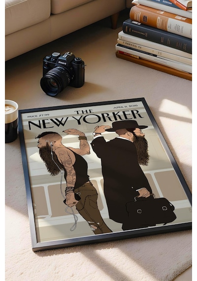 The New Yorker Çerçeveli Tablo April 11 2016