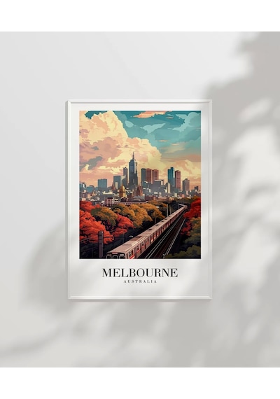 Çerçevesiz Poster Melbourne Tren İstasyonu