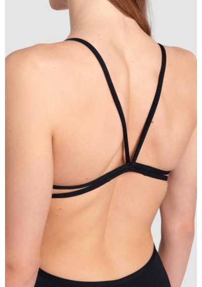 Arena W Solid Lace Back Kadın Yüzücü Mayosu 004651501 Siyah
