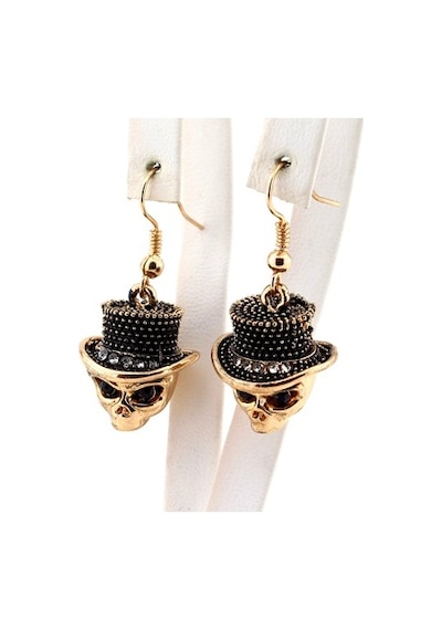 Sallantili Kurukafa Gold Tone Bayan Küpe E210