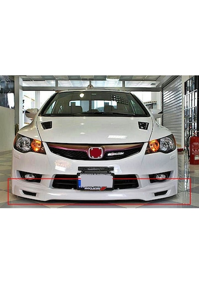 Honda Civic Fd6 Makyajlı Ön Tampon Eki Karlık Fiberglass Boyasız