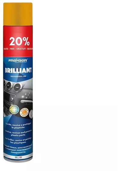 Fra-ber Brilliant Antistatik Konsol Ve İç Plastik Temizleyici Parlatıcı Vanilya Kokulu - 750 Ml