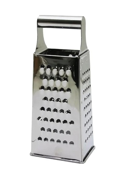 Metal Rende, Paslanmaz Çelik, Çok Amaçlı Ve Dayanıklı Tasarım, Sebze, Peynir Ve Meyve Rendesi, Ergonomik Saplı, Kolay Temizlenebilir, Mutfak İçin Pratik Ve Şık Gümüş