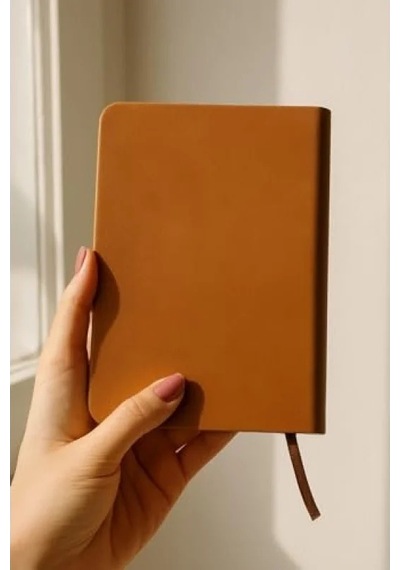 Termo Deri Kapaklı Noktalı Defter - A5 128 Yaprak 124-Pembe