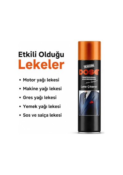 Leke Çıkarıcı Sprey 400 Ml - Motor Yağı, Makine Yağı, Yemek Yağı Ve Sos Lekeleri İçin