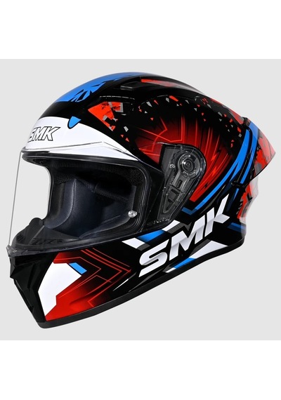 Smk Stellar-s01 Flare Kapalı Kask Gl235 Kırmızı - Mavi