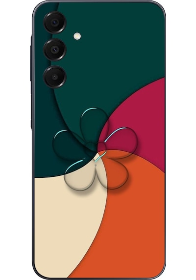 Samsung Galaxy A16 Uyumlu Modern Yonca Renkleri Baskılı Silikon Kılıf Renkli