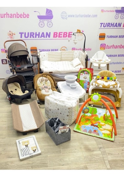 Yeni Doğan Robot Bebek Çeyiz Seti 25 Parça Park Beşik Uyku Seti Bebek Arabası Ana Kucağı... Kahverengi Kahverengi Yeni Doğan Robot Bebek Çeyiz Seti 25 Parça Park Beşik Uyku Seti Bebek Arabası Ana Kucağı... Kahverengi Kahverengi