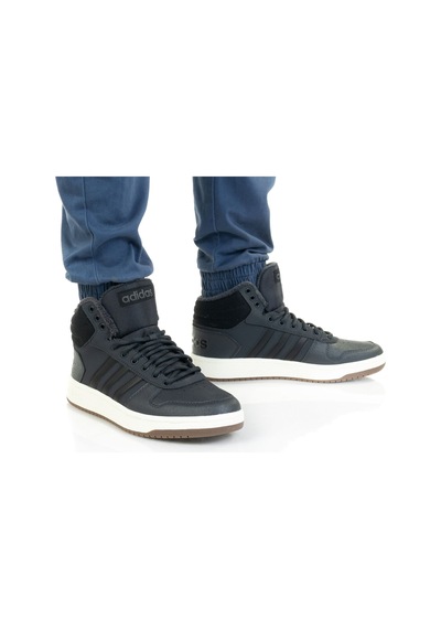 Adidas Hoops 2.0 Mid M Erkek Spor Ayakkabı Gz7959 Siyah E-399 001