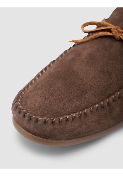 Cabani Lenamo %100 Hakiki Deri Kahverengi Süet Erkek Loafer