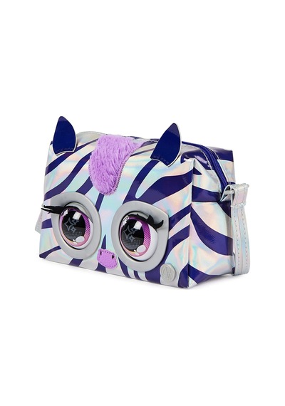 Spinmaster Purse Pets Fransız Bulldog Etkileşimli Göz Parlayan Hayvan Figürlü Çanta Zebra Mor 6065582