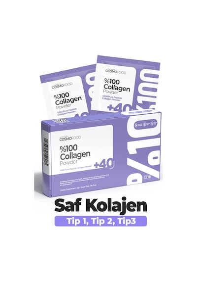 Cosmofood %100 Collagen Powder +40 Saf Kolajen 10 Saşe