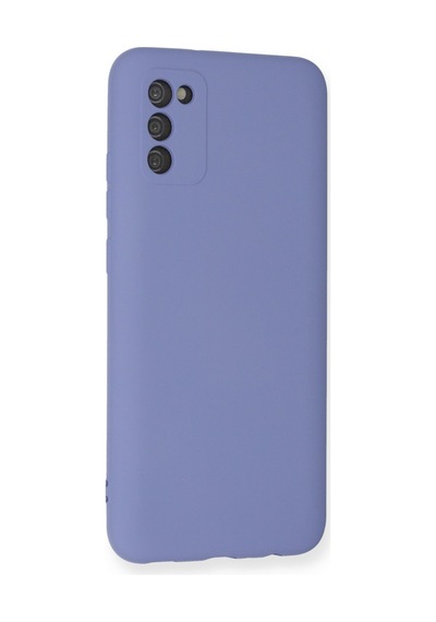 Samsung Uyumlu Galaxy A03s Uyumlu Kılıf Nano İçi Kadife Silikon - Lila