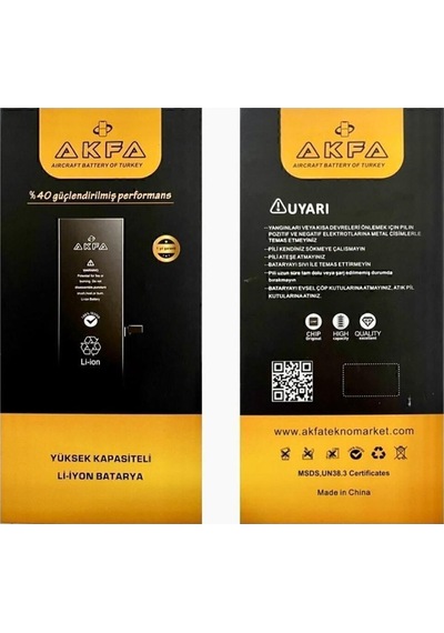 Akfa Apple Uyumlu iPhone  7 Plus Telefon Batarya- 3410 Mah Tamir Seti Model:abjlnu26