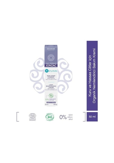 Rehydrate Light Kuru Ve Hassas Ciltler İçin Organik Nemlendirici Bakım Kremi 50 Ml