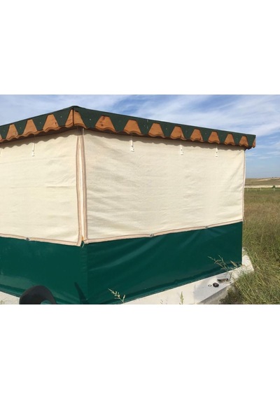 4 Metre Enli %95 Lik Gölgelik-Krem Jut File %95 Lik