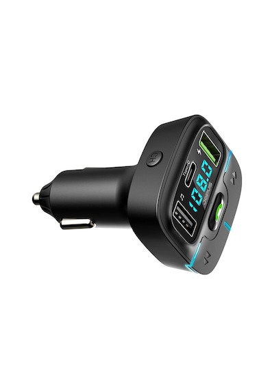 Jopus F9 Araç Fm Transmitter 5.3 Bluetooth Araç Kiti Usb Type-c Hızlı Şarj Çıkışlı Çakmaklık Girişli