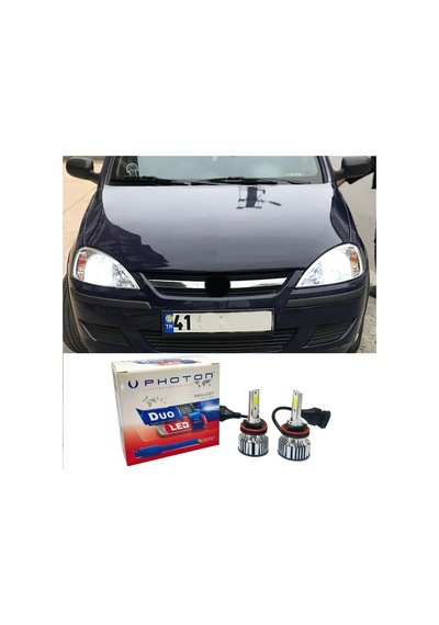 Opel Corsa C Led Xenon Uzun Far Ampulü H7 Duo Yeni Seri Beyaz 2000-2006