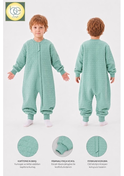 Babyhola Begı Kapitone 1.5 Tog Unisex Bebek Uyku Tulumu 2704 Yeşil