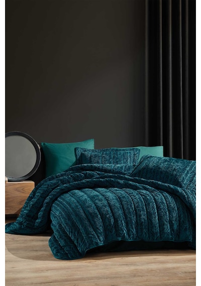 Elart Comfort Yeni Nesil Uykuseti - 6 Parça Velvet Zümrüt Yeşili 230 x 220-Zümrüt Yeşil Zümrüt Yeşili