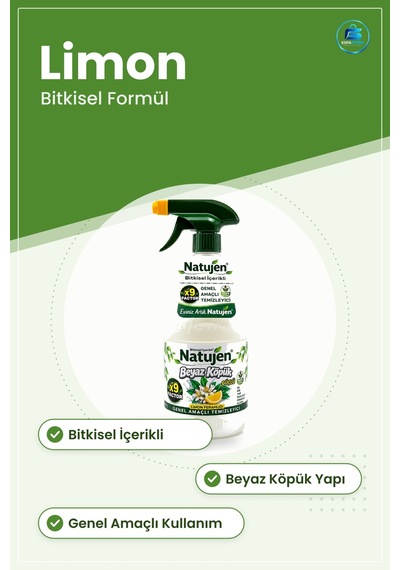 Yüzey Temizleyici Limon Ferahlığı Genel Amaçlı Beyaz Köpük Bitkis Tekli