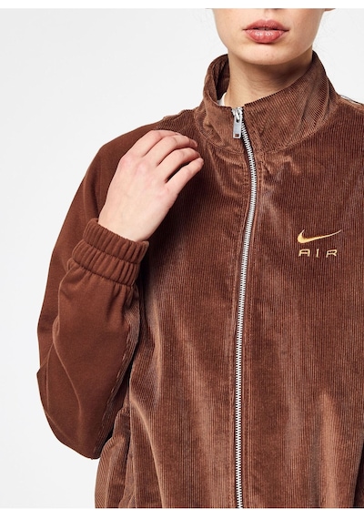 Air Corduroy Fleece Full-zip Kadın Ceket Ndd Sport Kahverengi