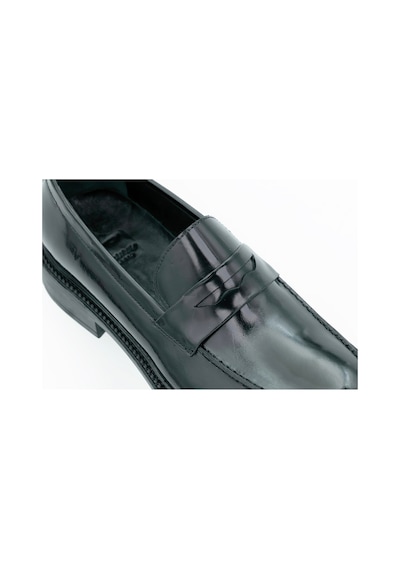 Tuna Hakiki Açma Deri Kauçuk Taban Loafer Model Erkek Ayakkabı - L2804 Siyah