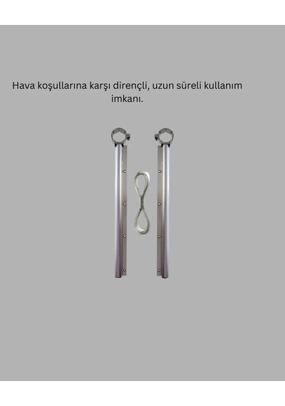 Ers 25x60 Cm Çamaşır Askılığı Kare Balkon Demiri İçin Dayanıklı Tasarım Çok Renkli