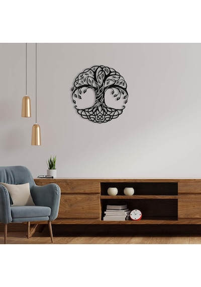 Tr Metal Duvar Sanatı, Hayat Ağacı Metal Duvar Dekoru, 24 X 24 Metal Ağaç Duvar Dekoru Ve Oda Dekoru, Ev Dekorasyon Diğer