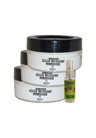 Playboy Sülük Merhemi 3 Adet 50 Ml Relax Kremi Bölgesel Bakım Kremi Crk:053 + Yanında Hediye 30 Ml Çörek Otu Yağı