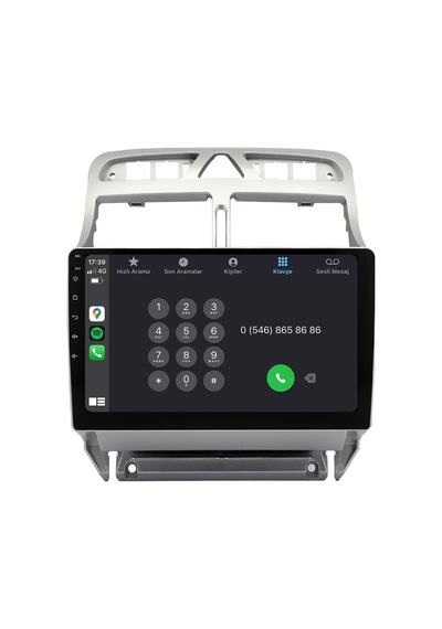 Peugeot 307 Android Multimedya Sistemi 2001-2008 Crv-4424xaa